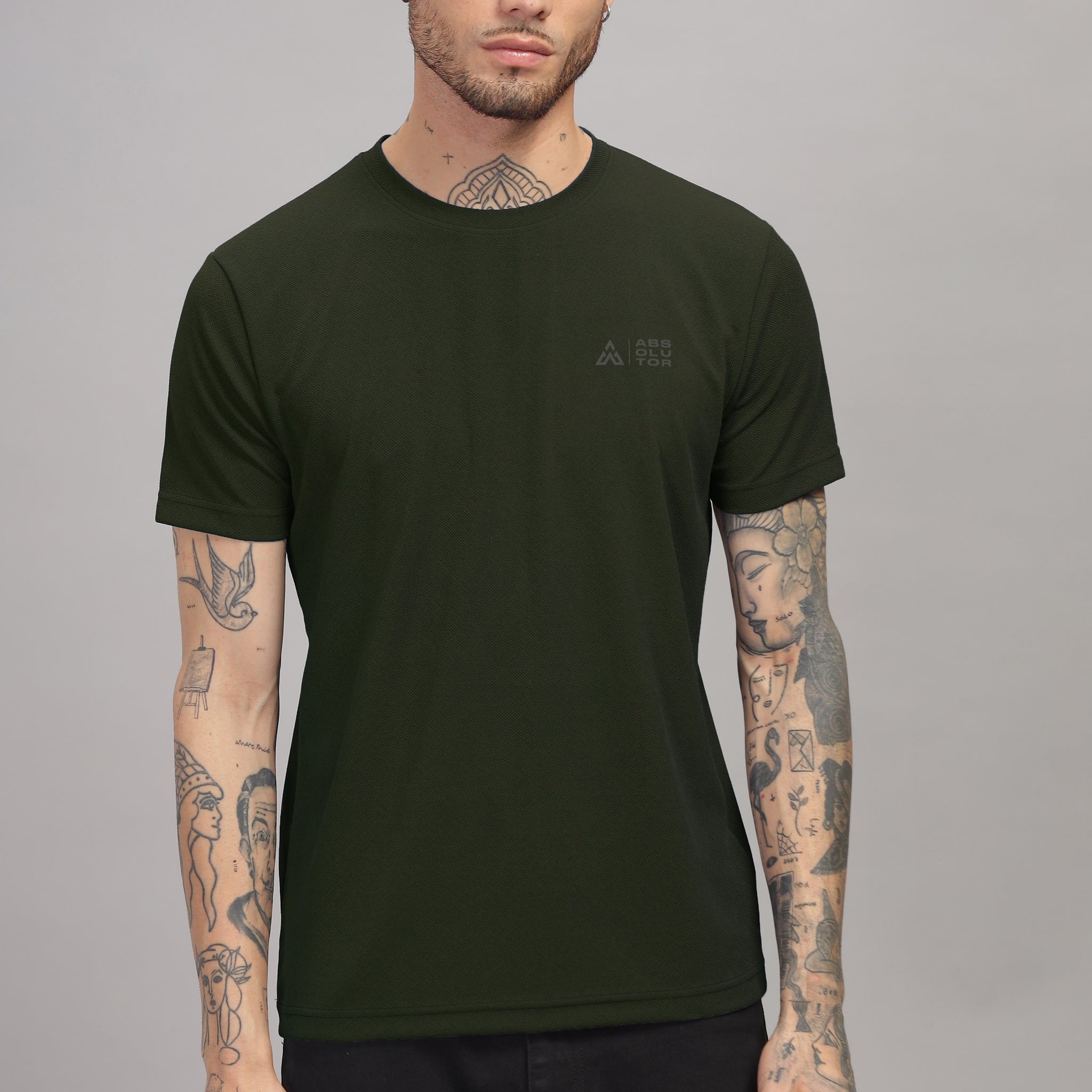 ABSOLUTOR Dri-Fit Sports T-Shirt Military Green