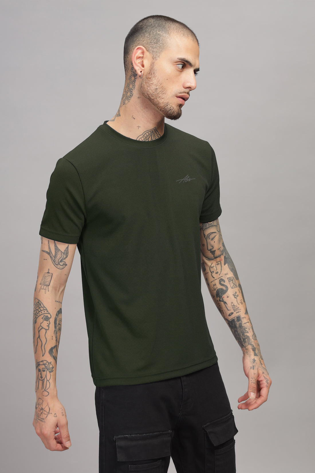 ABSOLUTOR Dri-Fit Sports T-Shirt Military Green